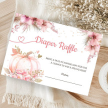 Dulce Fiesta de Bebé de Calabaza Rosa Sorteo de Pa