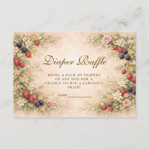 Tarjeta De Recepción Dulce Fiesta Floral de Bienvenida para el Bebe