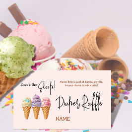 Tarjeta De Recepción Dulce helado verano aquí Scoop juego de Baby Showe