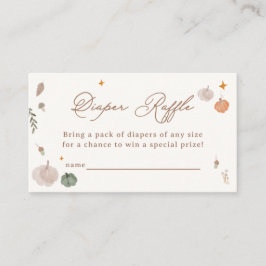 Tarjeta De Recepción Dulce Lluvia de Pañales para Baby Shower de Calaba