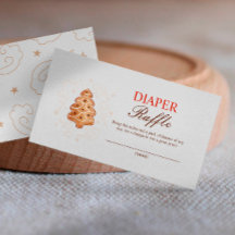 Dulce Navidades de cookies Baby Shower Diaper Raff