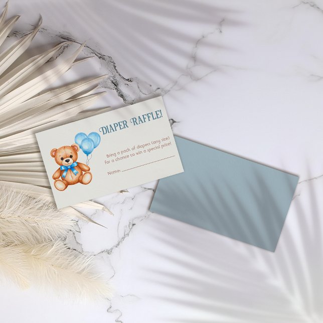 Tarjeta De Recepción Dulce pañal de cachorro Raffle Baby Shower (Subido por el creador)