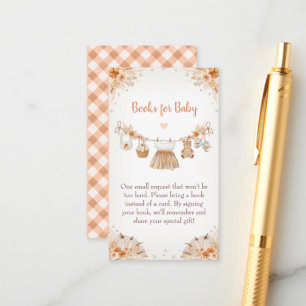 Tarjeta De Recepción Dulce Pequeña Calabaza Baby Shower de Otoño