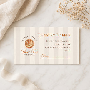 Tarjeta De Recepción Dulce Registro de Baby Shower de Otoño para el Peq