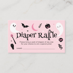 Tarjeta De Recepción Dulce rifa de pañales para baby shower de Hallowee