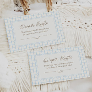 Tarjeta De Recepción Dulce Rifra de Pañales para Baby Shower de Little