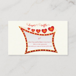 Tarjeta De Recepción Dulce Secreto San Valentín Baby Shower Rifa de Pañ