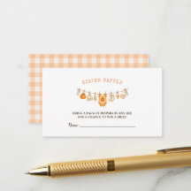 Dulce Shower de Bebe de Calabacita de Otoño Rifa d
