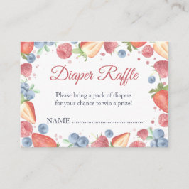 Tarjeta De Recepción Dulce veraniego Diaper Raffle