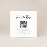 Tarjeta De Recepción Dulce y caprichoso | RSVP con código QR<br><div class="desc">Estas sencillas y elegantes tarjetas de inserción de detalles en boda en blanco y negro son una forma sencilla de que los huéspedes puedan asistir a su evento. Puede incluir su propio código QR así como su sitio web boda para que sus huéspedes tengan una forma sencilla de responder. Estas...</div>