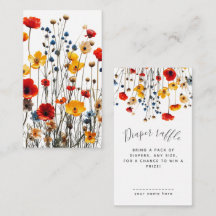 Dulces flores Baby Shower Rifa de Pañales