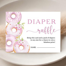 Dulces para el Baby Shower de Niña Rifa de Pañal R