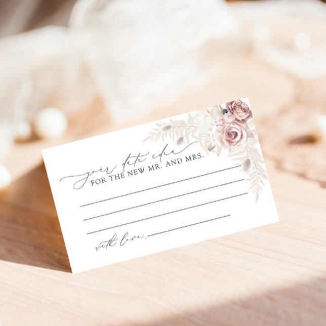 Tarjeta De Recepción Duste Rosa moderno ducha de novias Ideas de noche (Subido por el creador)