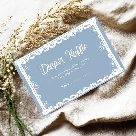 Tarjeta De Recepción Dusty Blue Mexico Boy bebé ducha de pañales solici