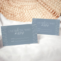 Dusty Blue Modern Minimalista adivina cuántos beso
