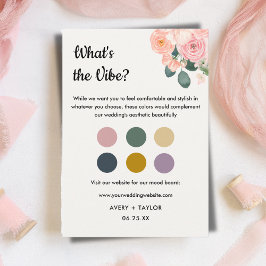 Tarjeta De Recepción Dusty Blush Pink Wedding Guest Dress Code Card