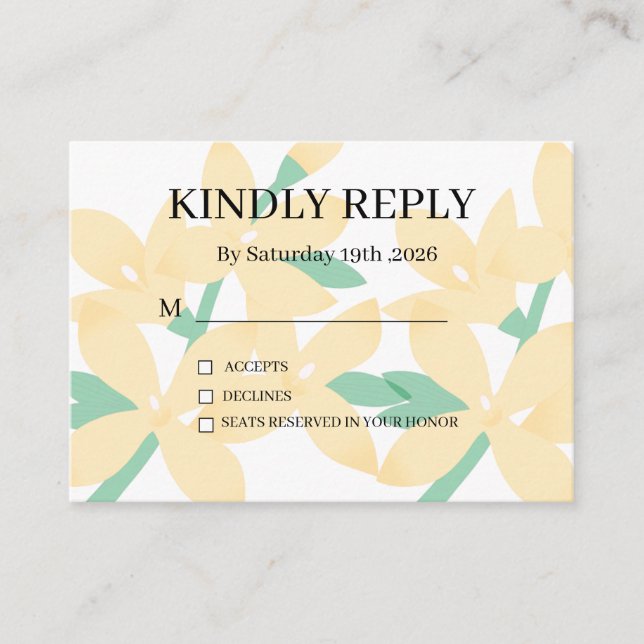 Tarjeta De Recepción Dusty Purple Silver Gray Floral Rustic RSVP Card (Anverso)