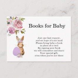 Tarjeta De Recepción Easter Baby Shower | Books for Baby Enclosure Card