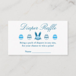 Tarjeta De Recepción Easter Boy Baby Shower Diaper Raffle
