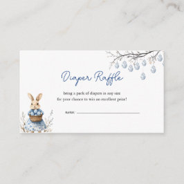Tarjeta De Recepción Easter Bunny Chinoiserie Baby Shower Diaper Raffle