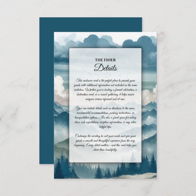 Tarjeta De Recepción Ecos a través de las minas sabrosas (Anverso / Reverso)