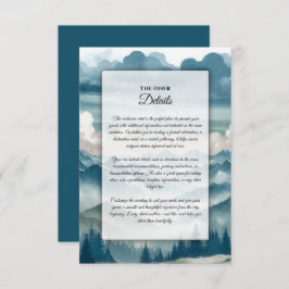 Tarjeta De Recepción Ecos a través de las minas sabrosas