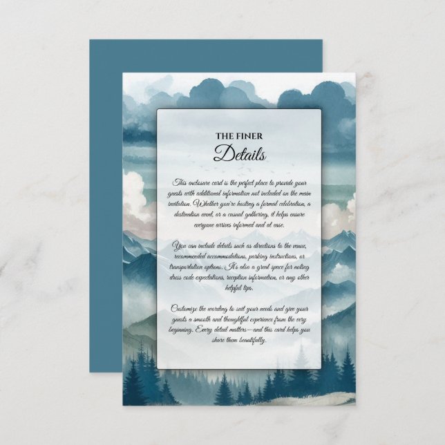 Tarjeta De Recepción Ecos a través de las minas sabrosas (Anverso / Reverso)