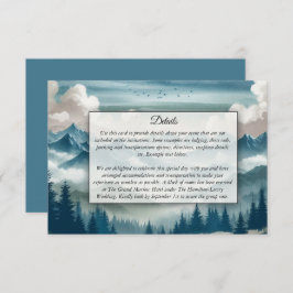 Tarjeta De Recepción Ecos a través de las minas sabrosas