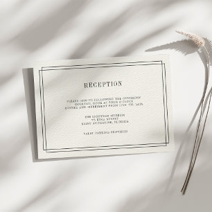 Tarjeta de recepción Ecru inagotable