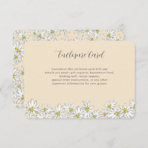 Tarjeta De Recepción Edelweiss Champagne Bridal Shower Wildflower