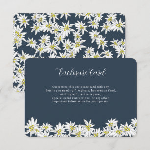 Tarjeta De Recepción Edelweiss Verde Salvia Ducha de Novia Personalizad