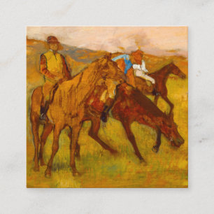 Tarjeta De Recepción Edgar Degas antes de la carrera