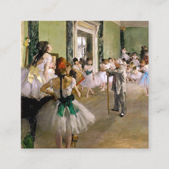 Tarjeta De Recepción Edgar Degas La Clase De Baile (Anverso)