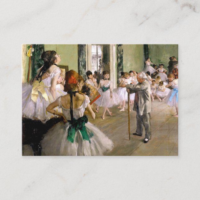 Tarjeta De Recepción Edgar Degas La Clase De Baile (Anverso)