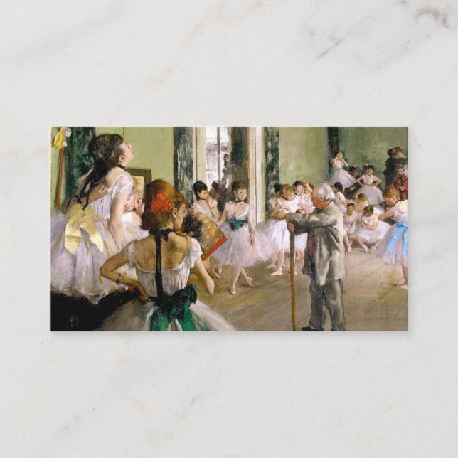 Tarjeta De Recepción Edgar Degas La Clase De Baile (Anverso)