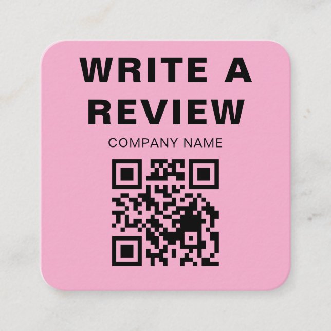 Tarjeta De Recepción Editable Pink Logo Thank You Note Card (Anverso)