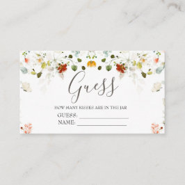 Tarjeta De Recepción El amor en la sangre adivina cuántos juegos