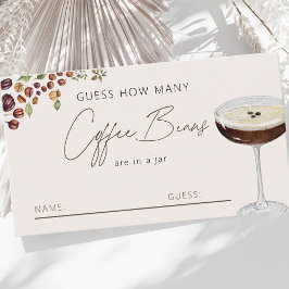 Tarjeta De Recepción El amor es producir café, juego de ducha de novia