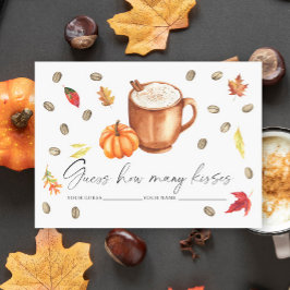 Tarjeta De Recepción El amor está preparándose Juego de cuántos besos C