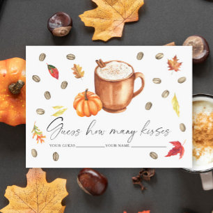 Tarjeta De Recepción El amor está preparándose Juego de cuántos besos C