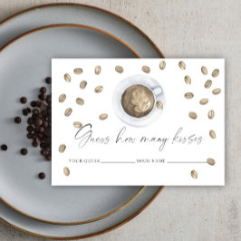 Tarjeta De Recepción El amor se está fraguando Cuántos besos es el jueg