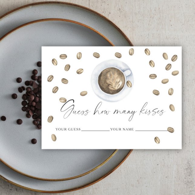 Tarjeta De Recepción El amor se está fraguando Cuántos besos es el jueg (Subido por el creador)