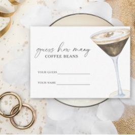 Tarjeta De Recepción El amor se está fraguando Cuántos granos de café