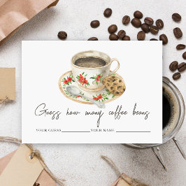 Tarjeta De Recepción El amor se está preparando Adivinen cuántos granos