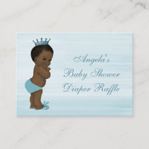 Tarjeta De Recepción El antiguo príncipe étnico Baby Shower Diaper Raff