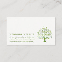 Tarjeta De Recepción El árbol de la vida, el sitio web de la boda elega
