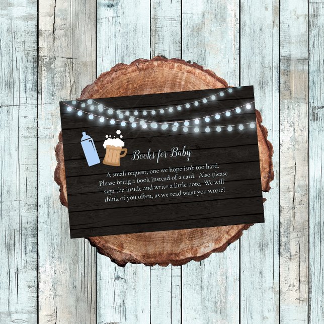 Tarjeta De Recepción El Bebé Está Preparando Libros Azules De Baby Show (Subido por el creador)