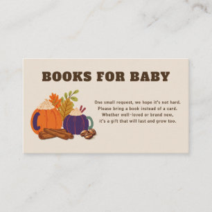 Tarjeta De Recepción El Bebé Está Preparando Libros De Baby Shower Para