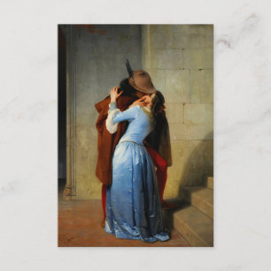 Tarjeta De Recepción El beso Francesco Hayez