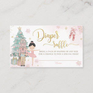 Tarjeta De Recepción El billete de pañal de nutcracker para Baby Shower